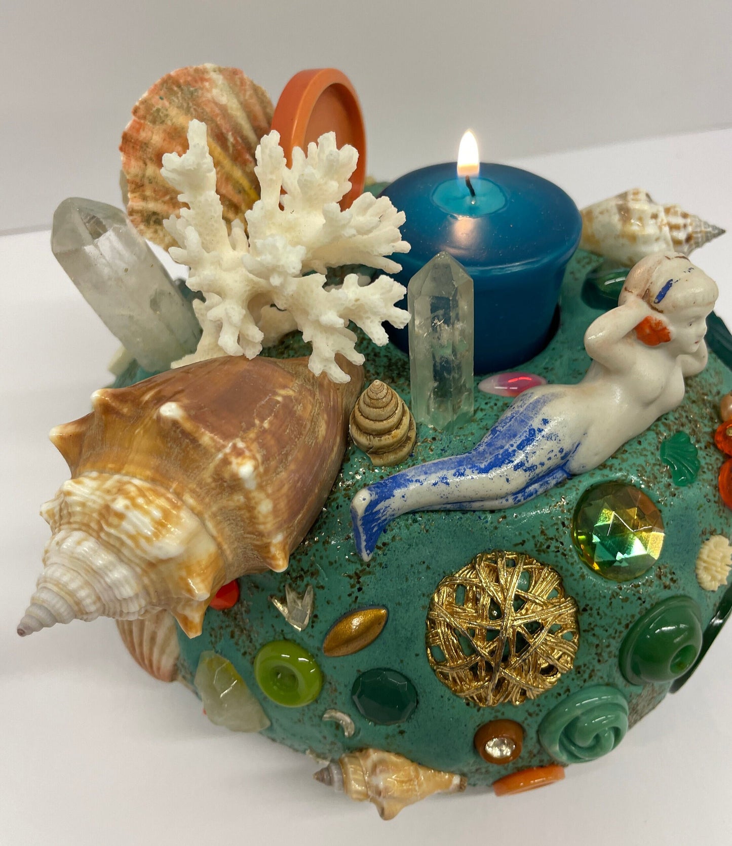 Curious Candle Holder: Mermaid